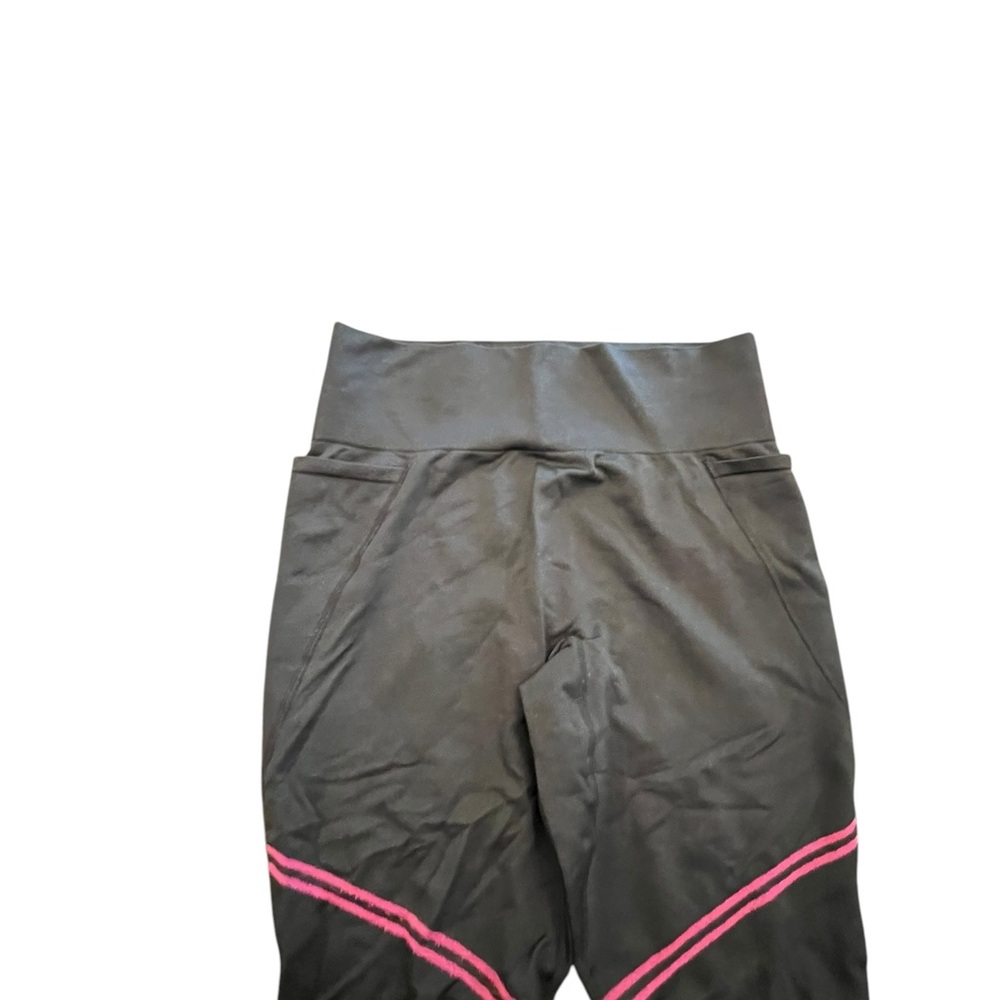 Livi Women's Seamless 7/8 High Rise Leggings 14/16 Sporty Gym Active Black‎ Pink - Picture 4 of 12
